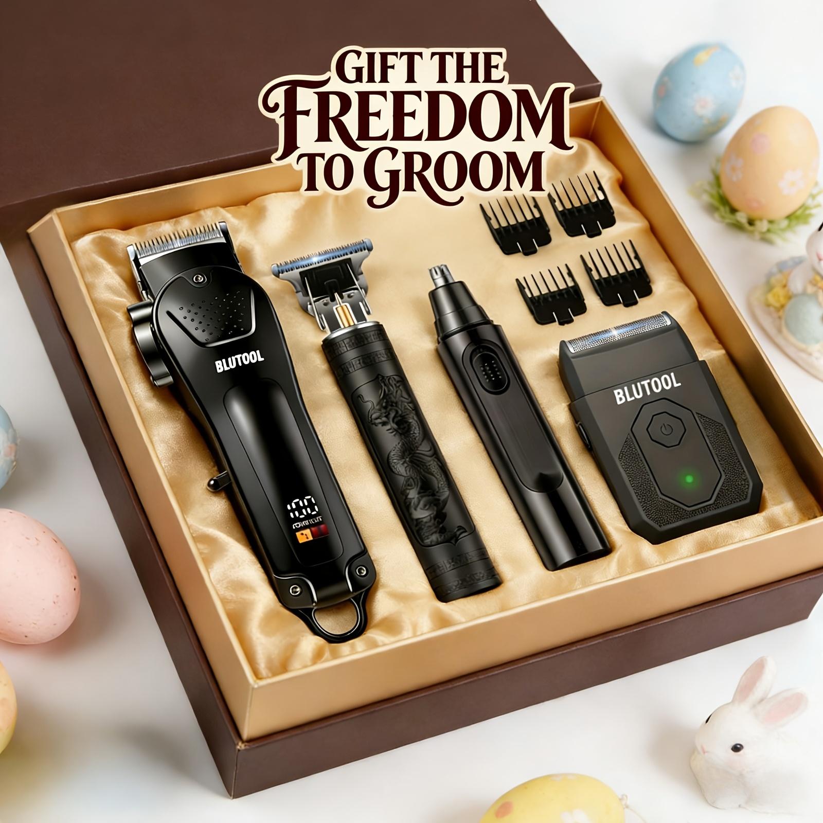 Mens Grooming Kit Gift Set - Profesjonalny bezprzewodowy zestaw do pielęgnacji –