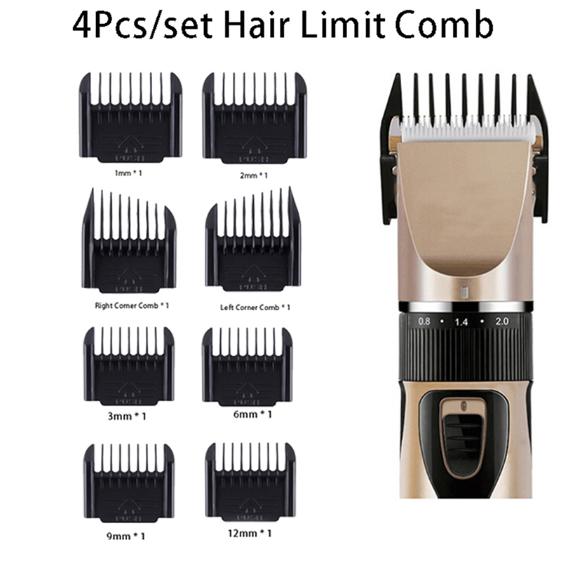 Mens Grooming Kit Gift Set - Zestaw 4 grzebieni do strzyżenia włosów,