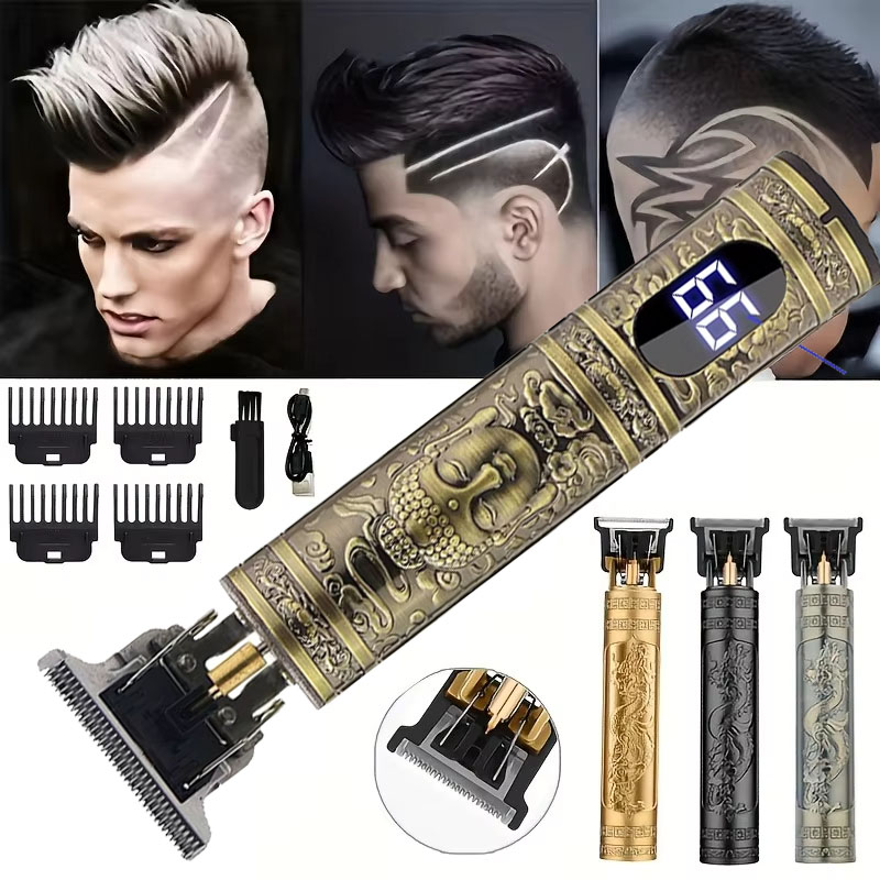 Mens Vintage Grooming Kit - Maszynka do strzyżenia włosów T9 Vintage