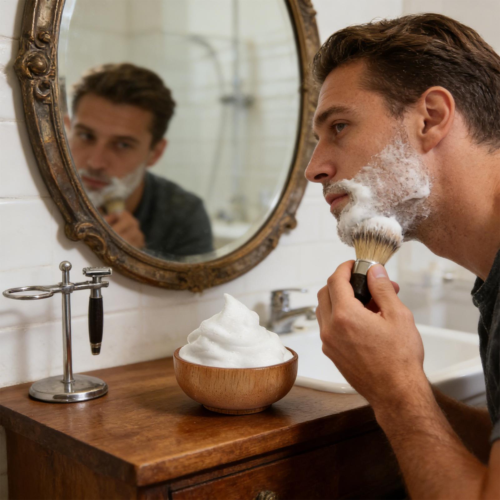 Drewniana miska do golenia z p – Men'S Grooming Accessories Kit recenzja i cena